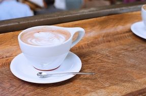 cappuccino with milky foam