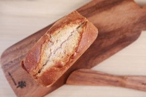 fresh bread on a cutting board