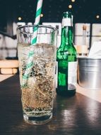 soft drink in a glass