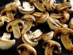 healthy fried mushrooms