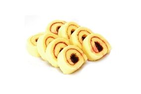 Baked roll sweets