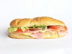 sandwich on white surface