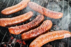grilled sausages for relaxation