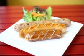 sausage appetizer on a plate