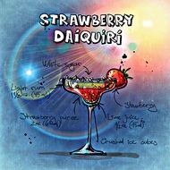 strawberry daiquiri summer cocktail