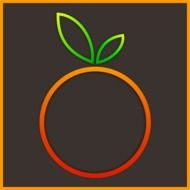 Symbol of orange fruit