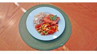 plate of food on the table