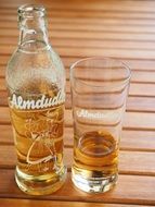 almdudler bottle glass