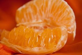 slice of ripe juicy orange