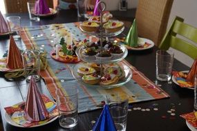 children's birthday table