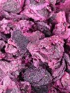 purple dried pitahaya