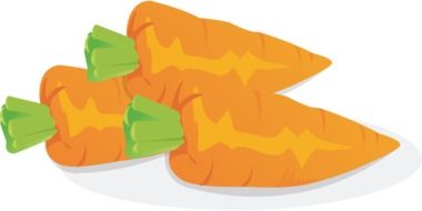 clipart of the of orange carrots