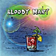 bloody mary alcoholic cocktail