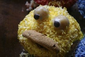 colorful yellow muffin