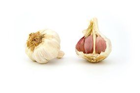 two heads of garlic