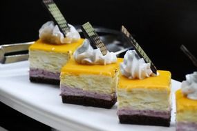 bright cream cakes