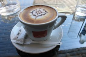 cappuccino with sugar