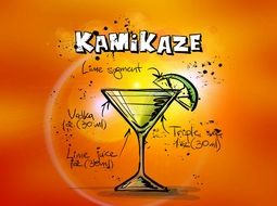 kamikaze cocktail drink recipe