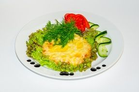 useful dish with vegetables