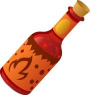 bottle hot tabasco as an illustration