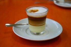 glass with canarian espresso
