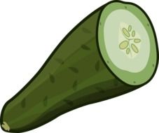 green cucumber