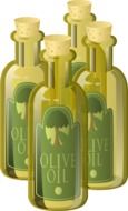 olive oil bottles drawing