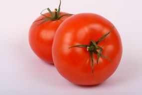two red tomatoes