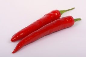 two red chilli peppers