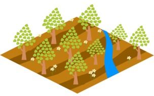 graphic image of the countryside