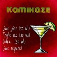 alcoholic drink recipe Kamikaze