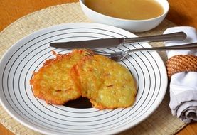 potato pancakes on a plate