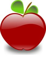 red apple 3d drawing