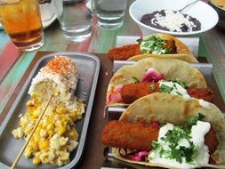 picture of traditional mexican food served in restaurant