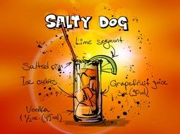 salty dog cocktail drink recipe