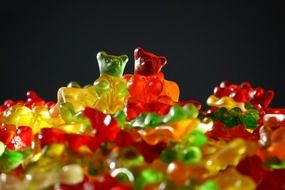 colorful gummi bears