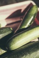 Green zucchini vegetables