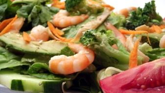lunch shrimp premium salad