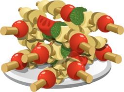 clipart of the skewer kababs