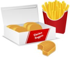 graphic image of the fast food