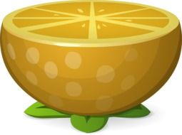 lemon yellow fruit drawing