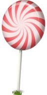 striped lollipop pattern