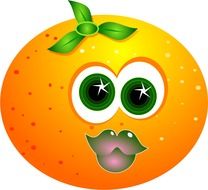 funny orange citrus