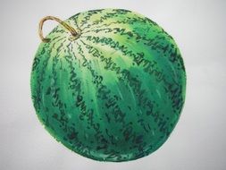 drawing green watermelon