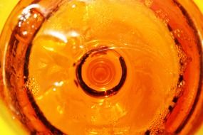 cola tonic glass close-up
