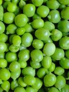 Green fresh peas