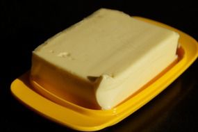 butter on a butterdish
