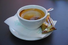 a cup of espresso italian