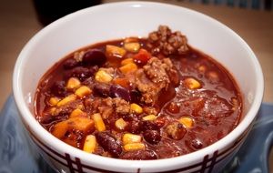 delicious chili con carne for lunch