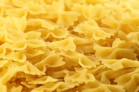 yellow farfalle noodles pasta